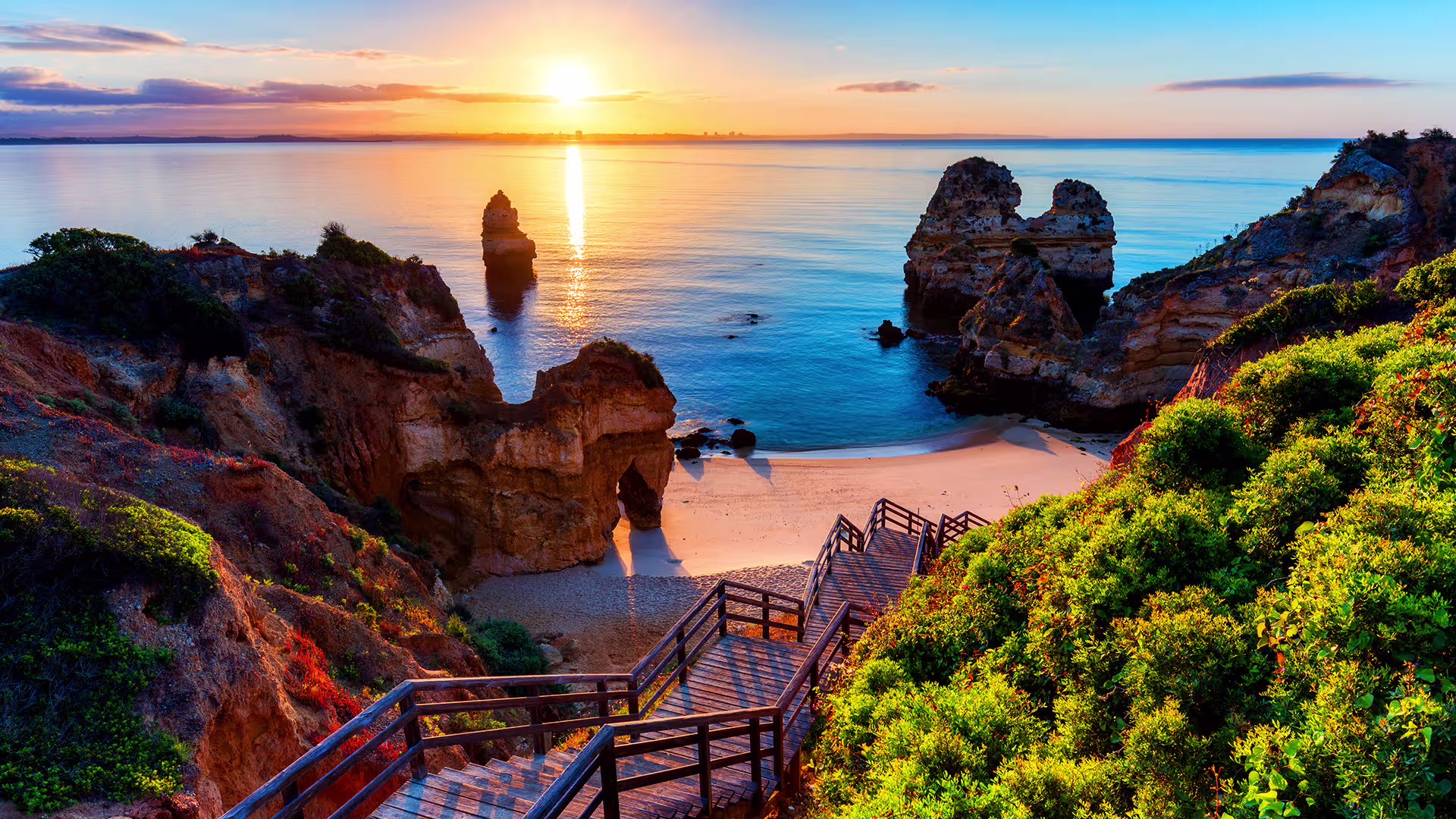 Scenic view of Algarve