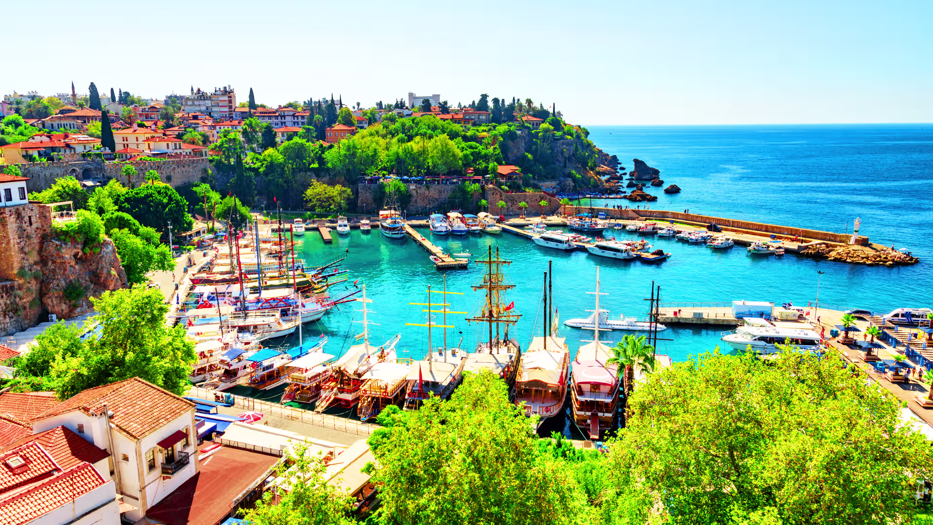 Scenic view of Antalya