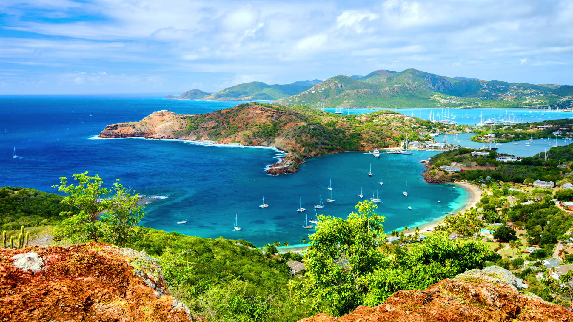 Scenic view of Antigua