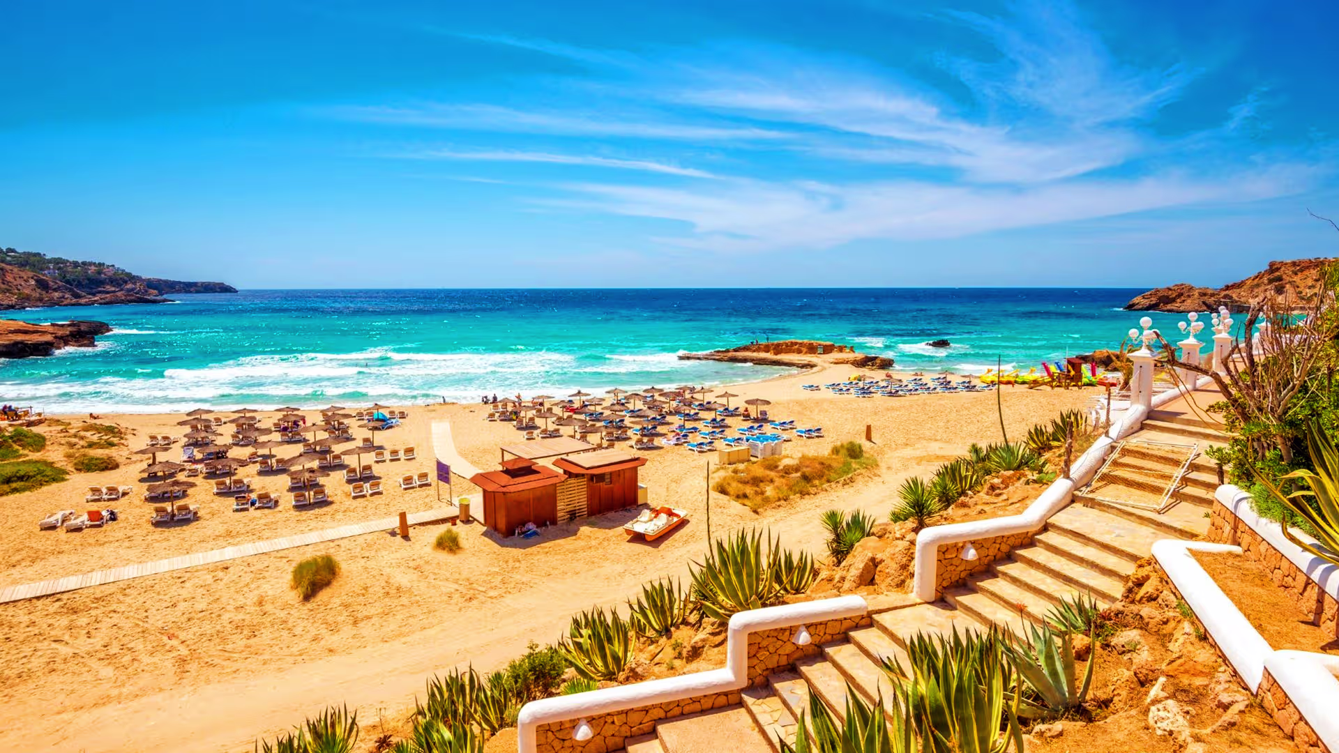Scenic view of Balearic Islands