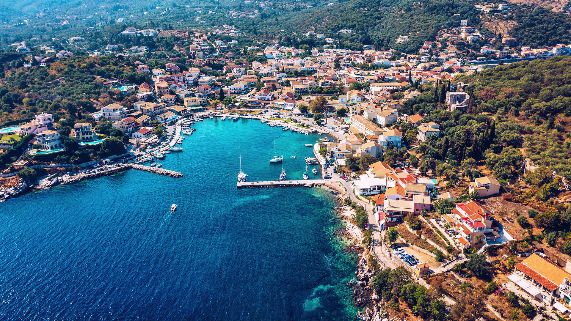 Scenic view of Corfu