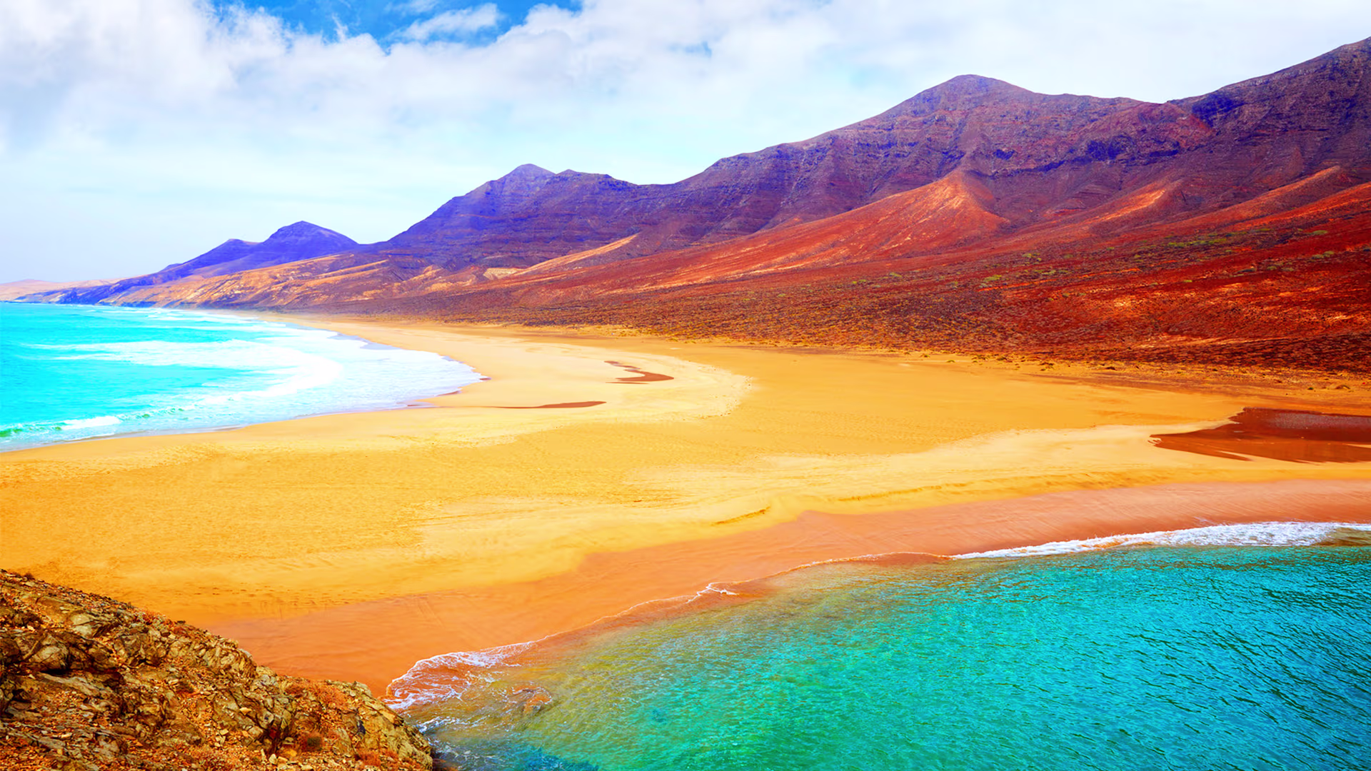 Scenic view of Fuerteventura