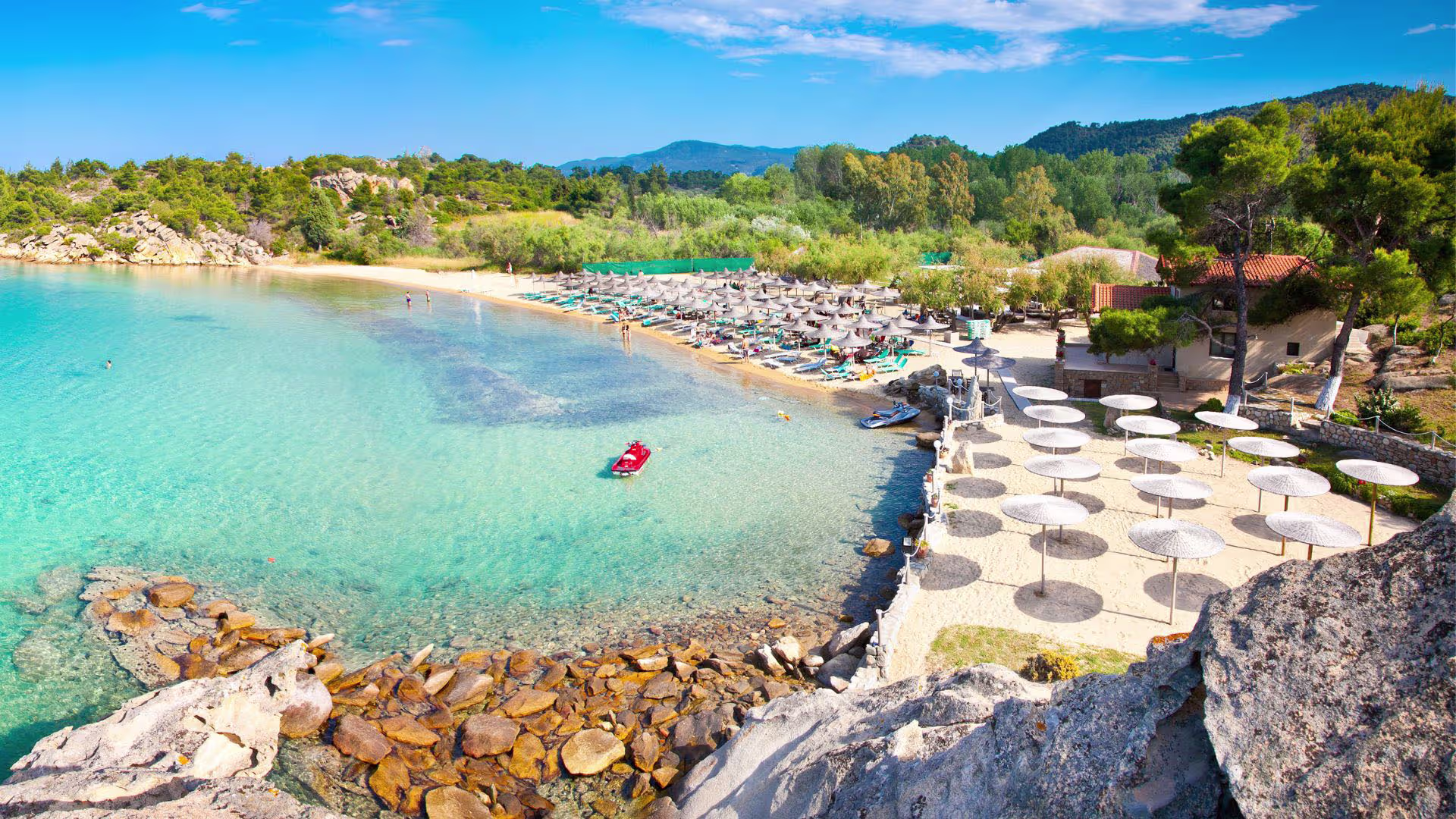 Scenic view of Halkidiki