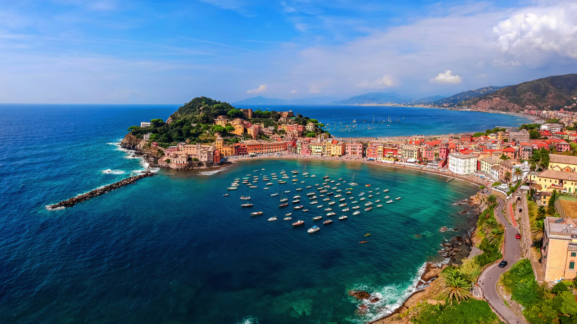 Scenic view of Neapolitan Riviera 