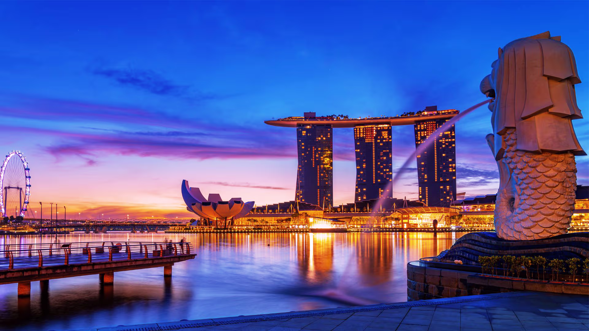 Scenic view of Singapore