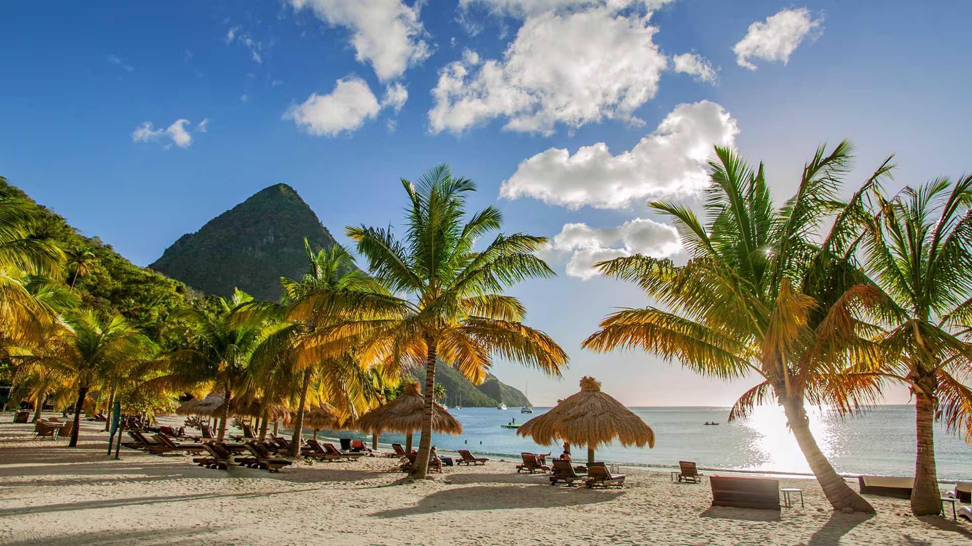 Scenic view of St Lucia