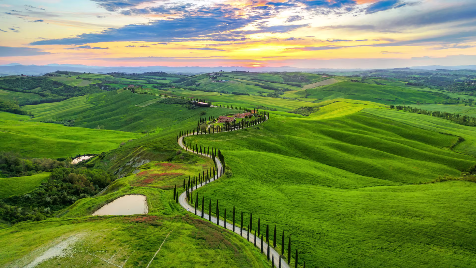 Scenic view of Tuscany