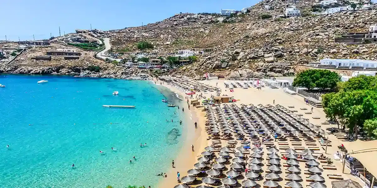 Mykonos Blu: Above Psarou Bay